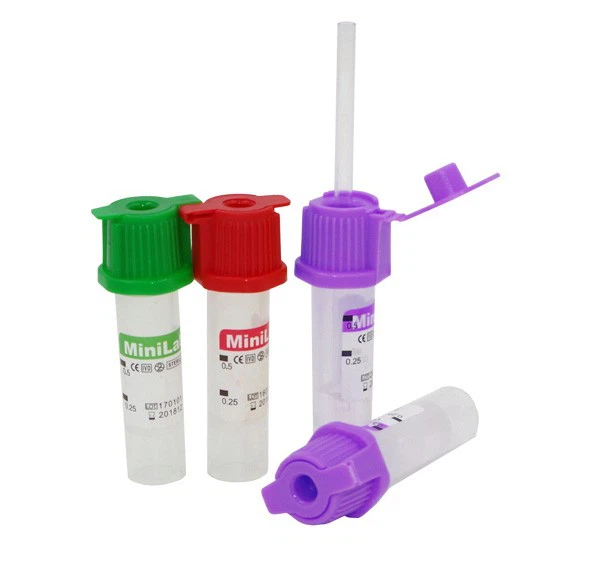 Tubo de extracción de microsangre EDTA Micro Blood