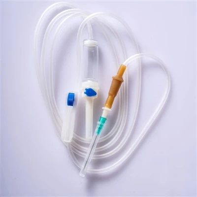 Equipo de infusión intravenosa estéril médico desechable