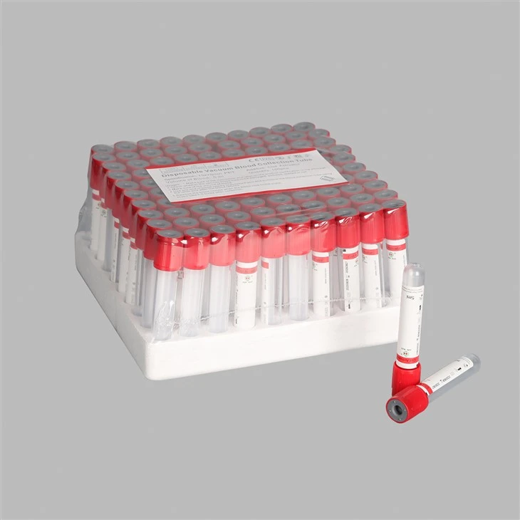 Tubo de extracción de sangre con activador de coágulo de vacío desechable