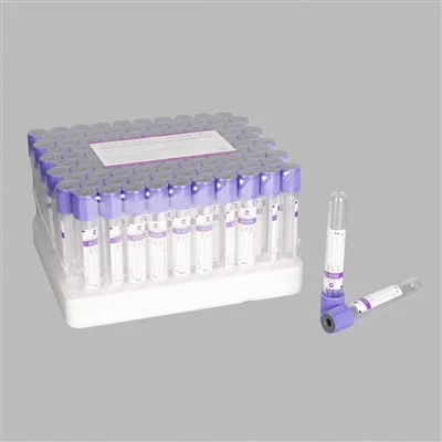 Tubo de extracción de sangre con EDTA al vacío desechable